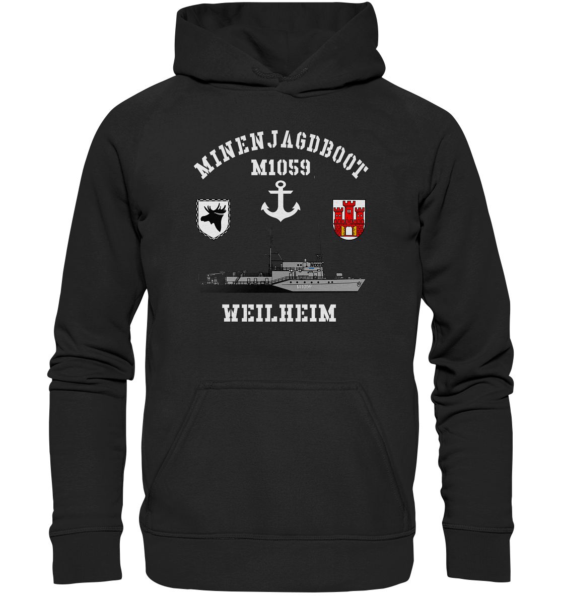 Mij.-Boot M1059 WEILHEIM Anker 3.MSG - Basic Unisex Hoodie XL
