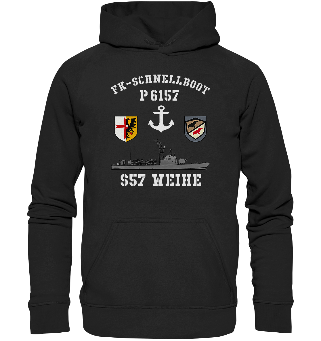 FK-Schnellboot P6157 WEIHE Anker - Basic Unisex Hoodie XL