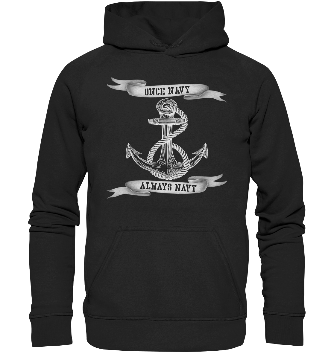 ANKER once Navy - always Navy - Basic Unisex Hoodie XL