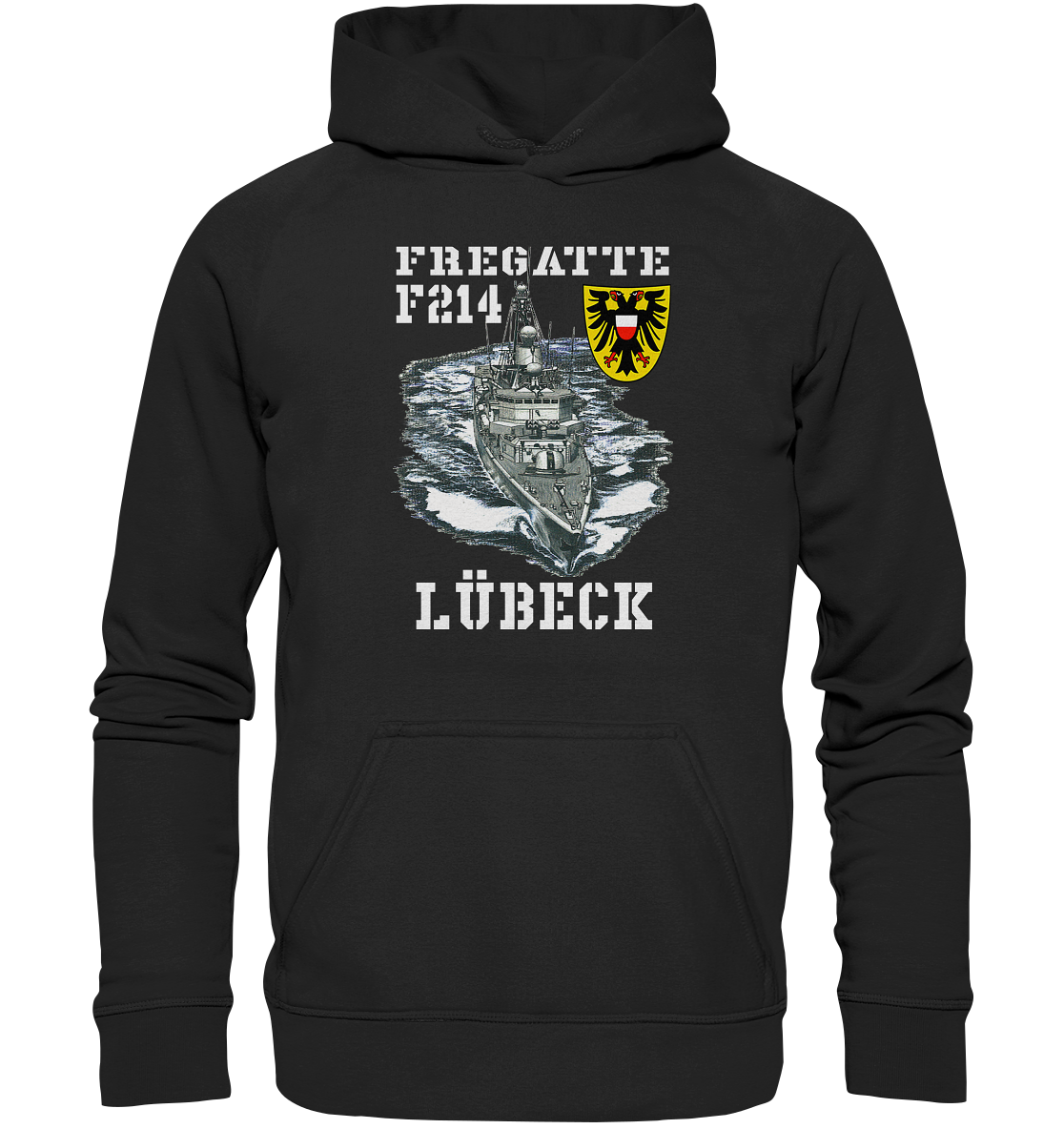 Fregatte F214 LÜBECK - Basic Unisex Hoodie XL