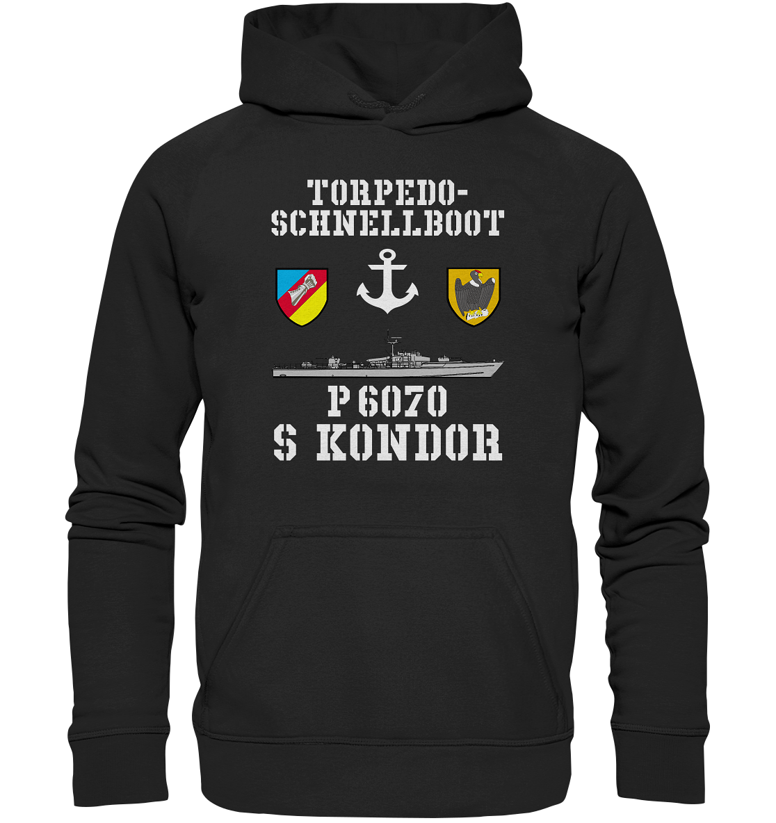 Torpedo-Schnellboot P6070 KONDOR Anker - Basic Unisex Hoodie XL