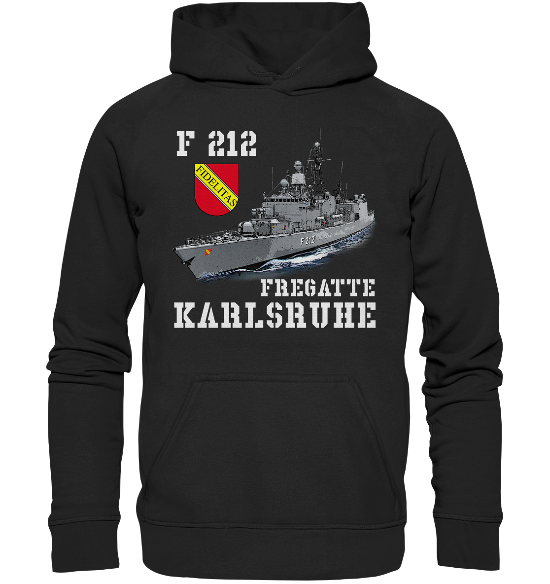 F212 Fregatte KARLSRUHE - Basic Unisex Hoodie XL