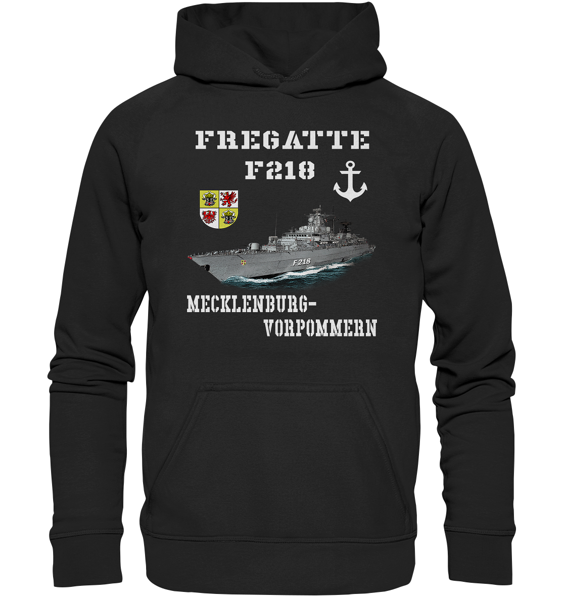F218 Fregatte MECKLENBURG-VORPOMMERN - Basic Unisex Hoodie XL