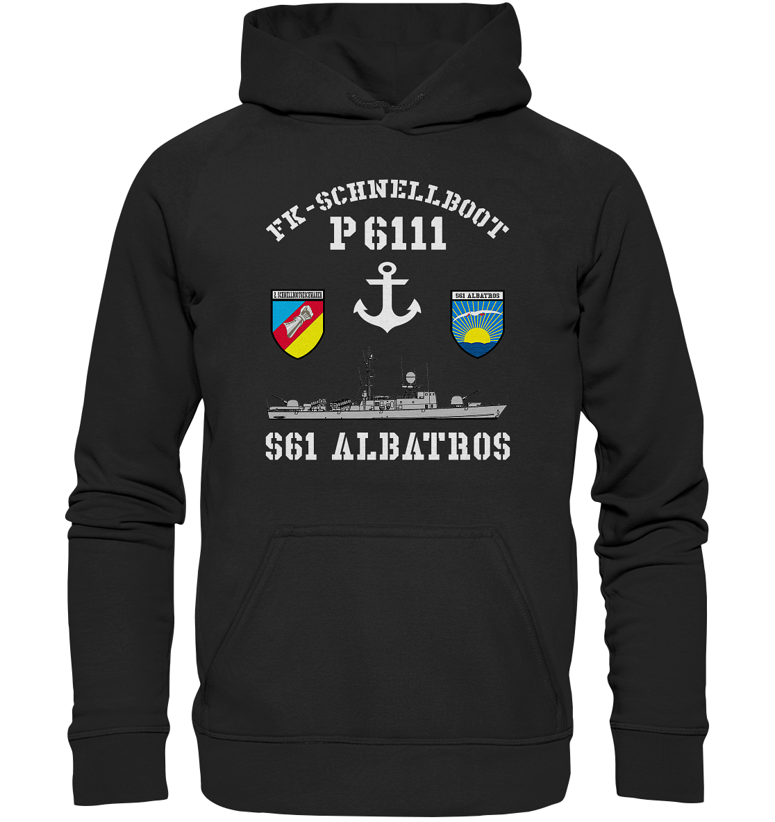 FK-Schnellboot P6111 ALBATROS 2.SG Anker - Basic Unisex Hoodie XL