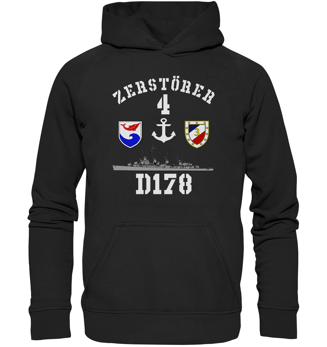 D178 ZERSTÖRER 4 Anker - Basic Unisex Hoodie XL