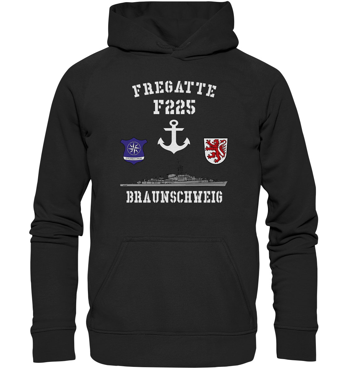 Fregatte F225 BRAUNSCHWEIG Anker - Basic Unisex Hoodie XL