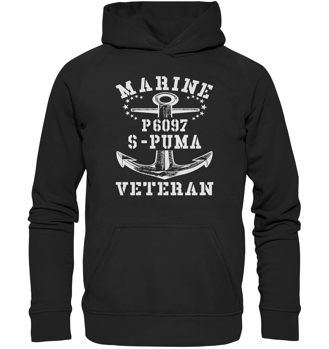P6097 S-PUMA Marine Veteran - Basic Unisex Hoodie XL