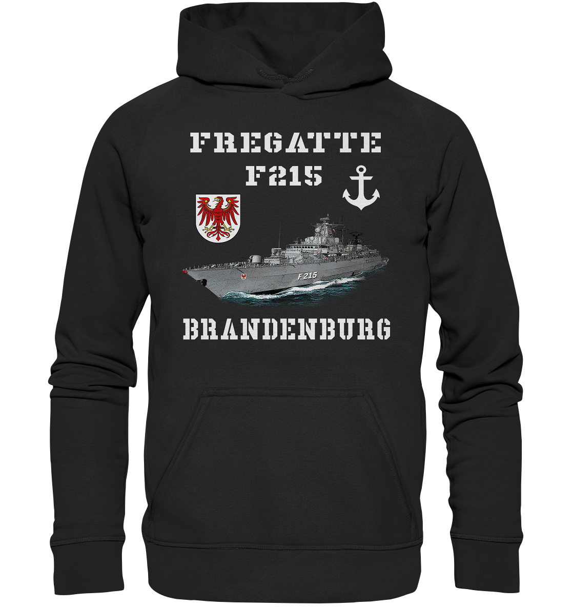 F215 Fregatte BRANDENBURG - Basic Unisex Hoodie XL