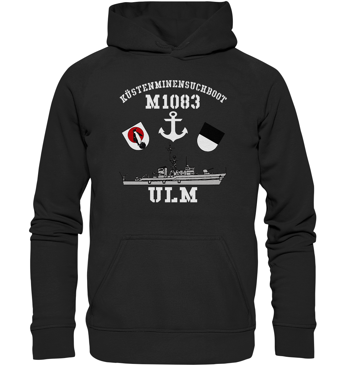 KM-Boot M1083 ULM Anker - Basic Unisex Hoodie XL