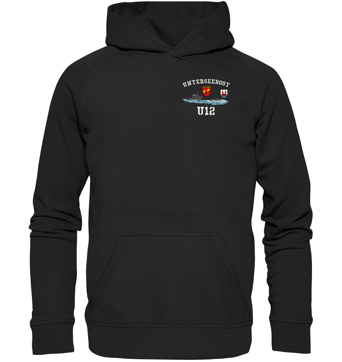 U-Boot 12 Brustlogo - Basic Unisex Hoodie XL