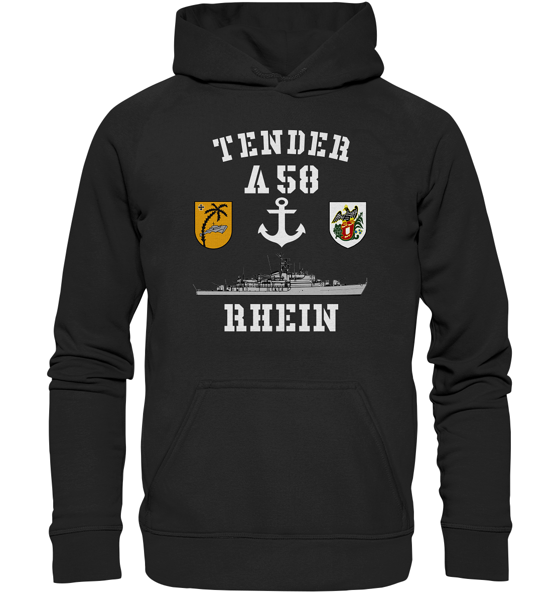 Tender A58 RHEIN 3.SG ANKER - Basic Unisex Hoodie XL
