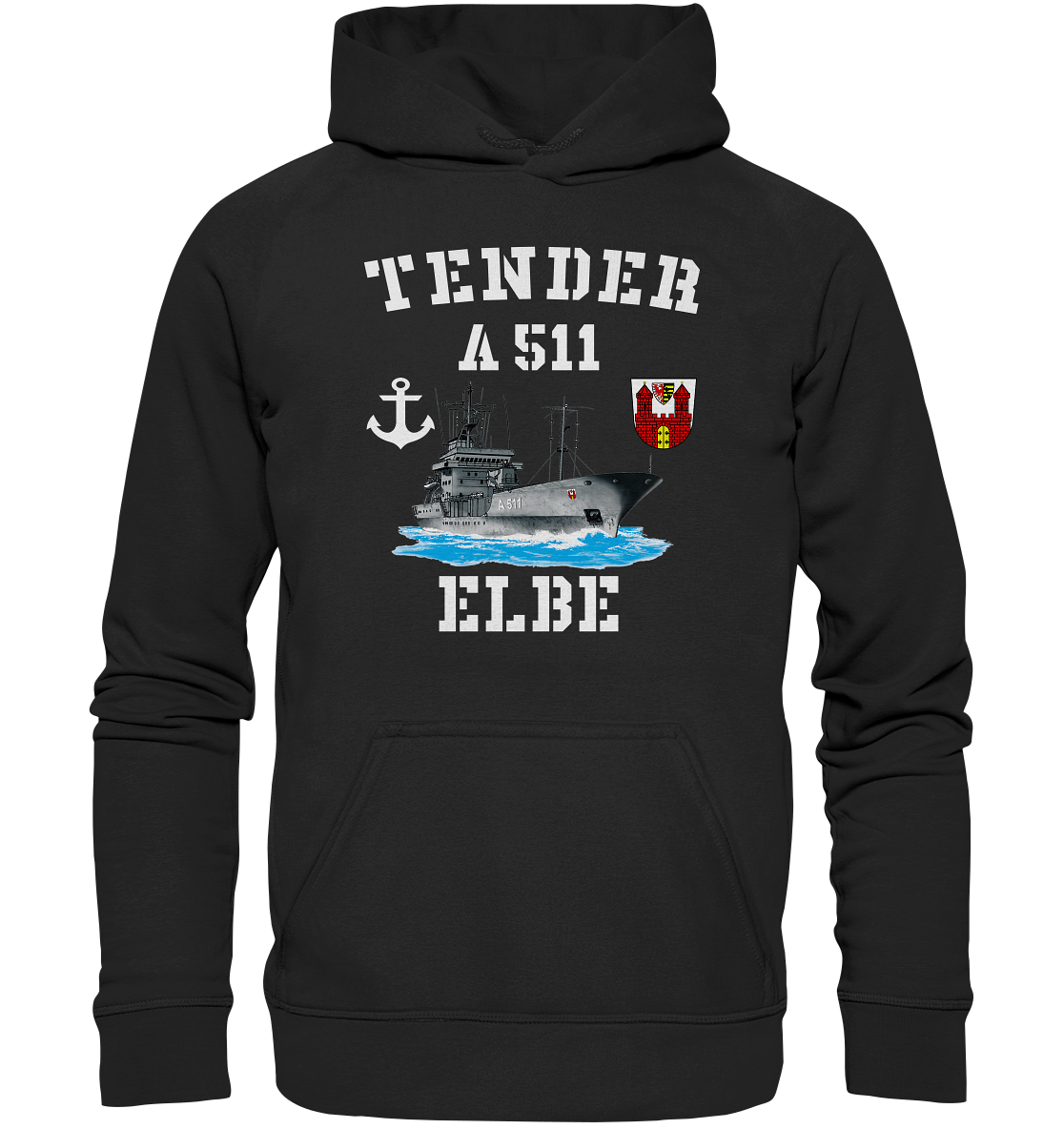 Tender A511 ELBE Anker - Basic Unisex Hoodie XL
