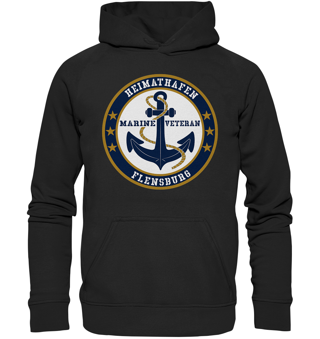 Marine Veteran Heimathafen FLENSBURG - Basic Unisex Hoodie XL