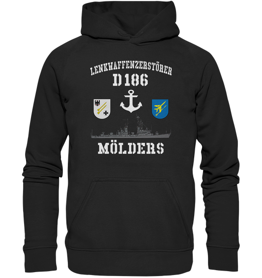 Lenkwaffenzerstörer D186 MÖLDERS Anker - Basic Unisex Hoodie XL