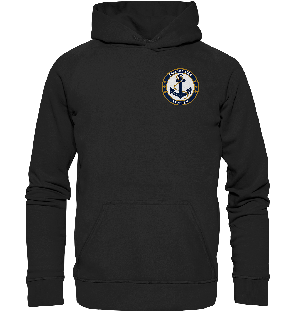 VOLKSMARINE Marine Veteran Brustlogo - Basic Unisex Hoodie XL
