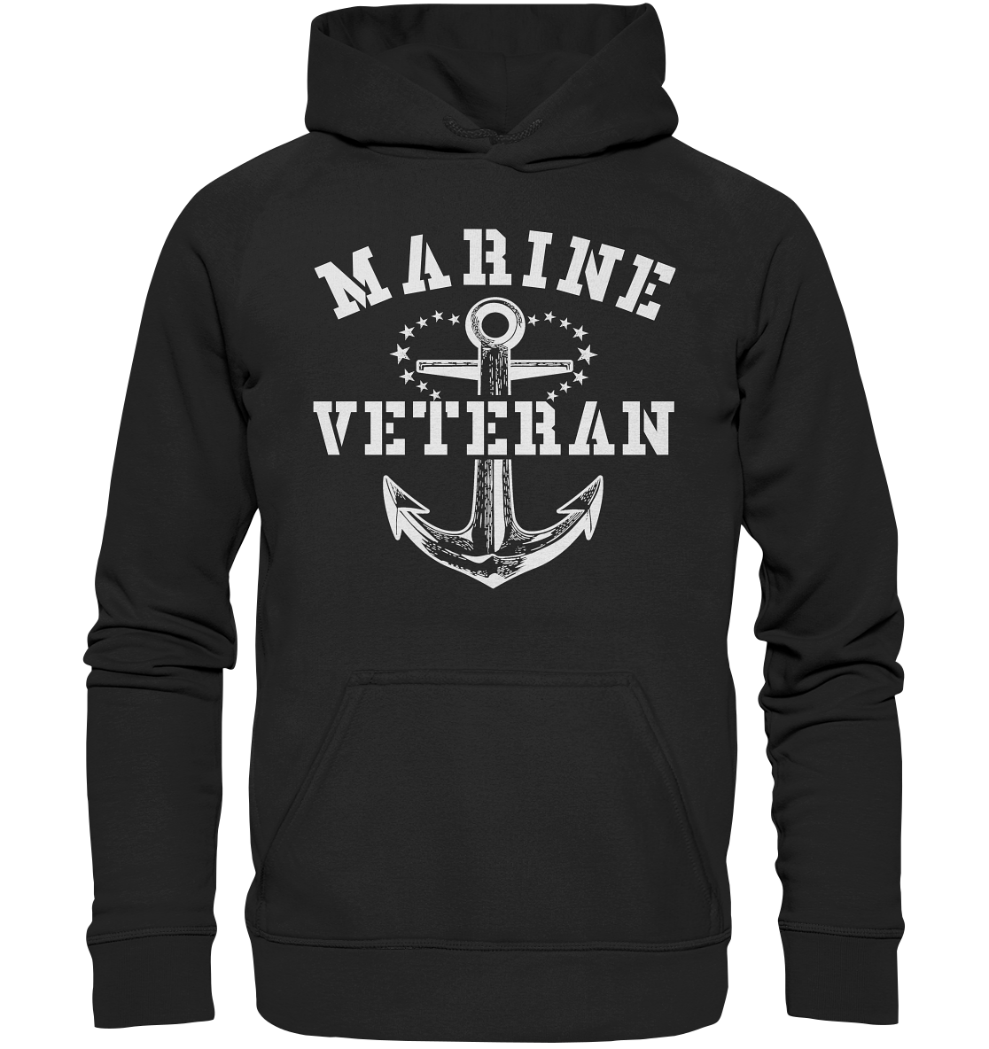 MARINE VETERAN ANKER - Basic Unisex Hoodie XL