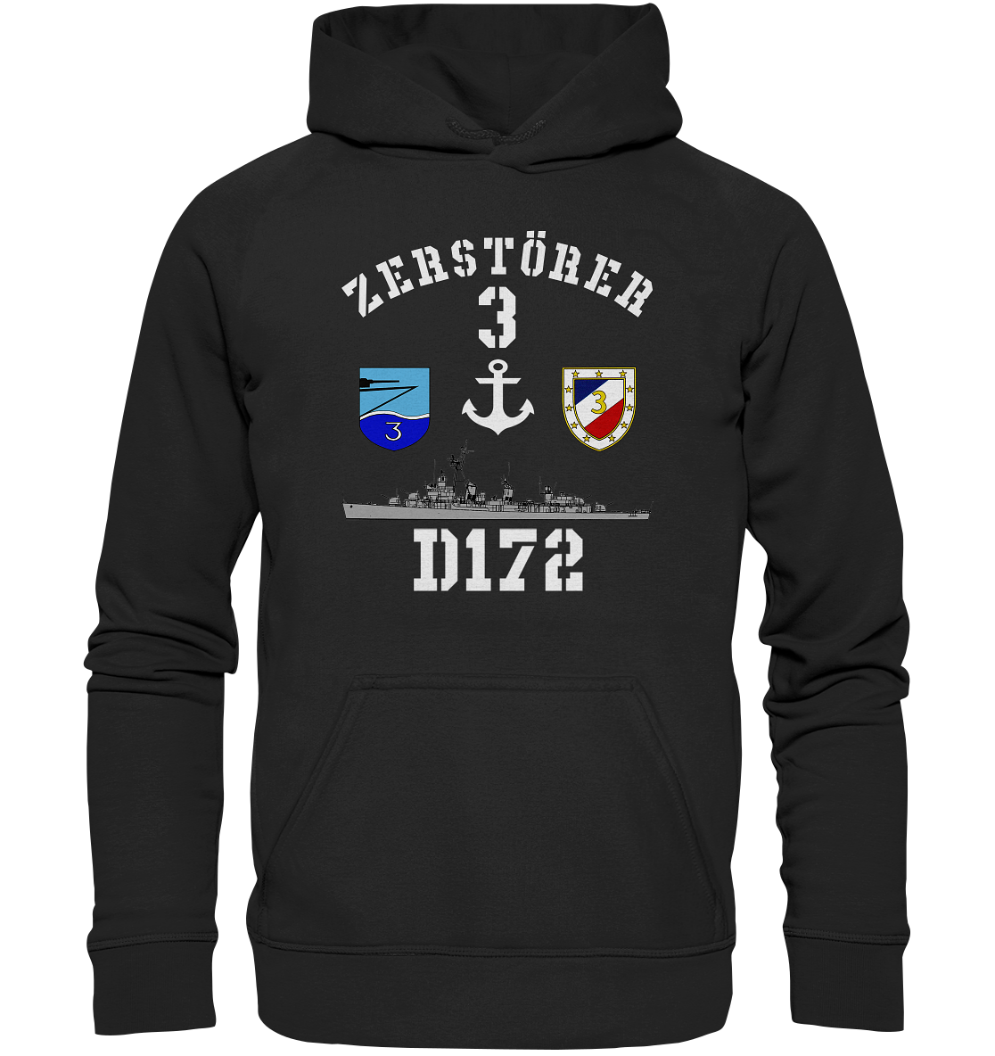 D172 ZERSTÖRER 3 Anker - Basic Unisex Hoodie XL