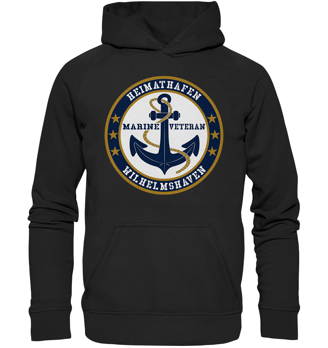 Marine Veteran Heimathafen WILHELMSHAVEN - Basic Unisex Hoodie XL