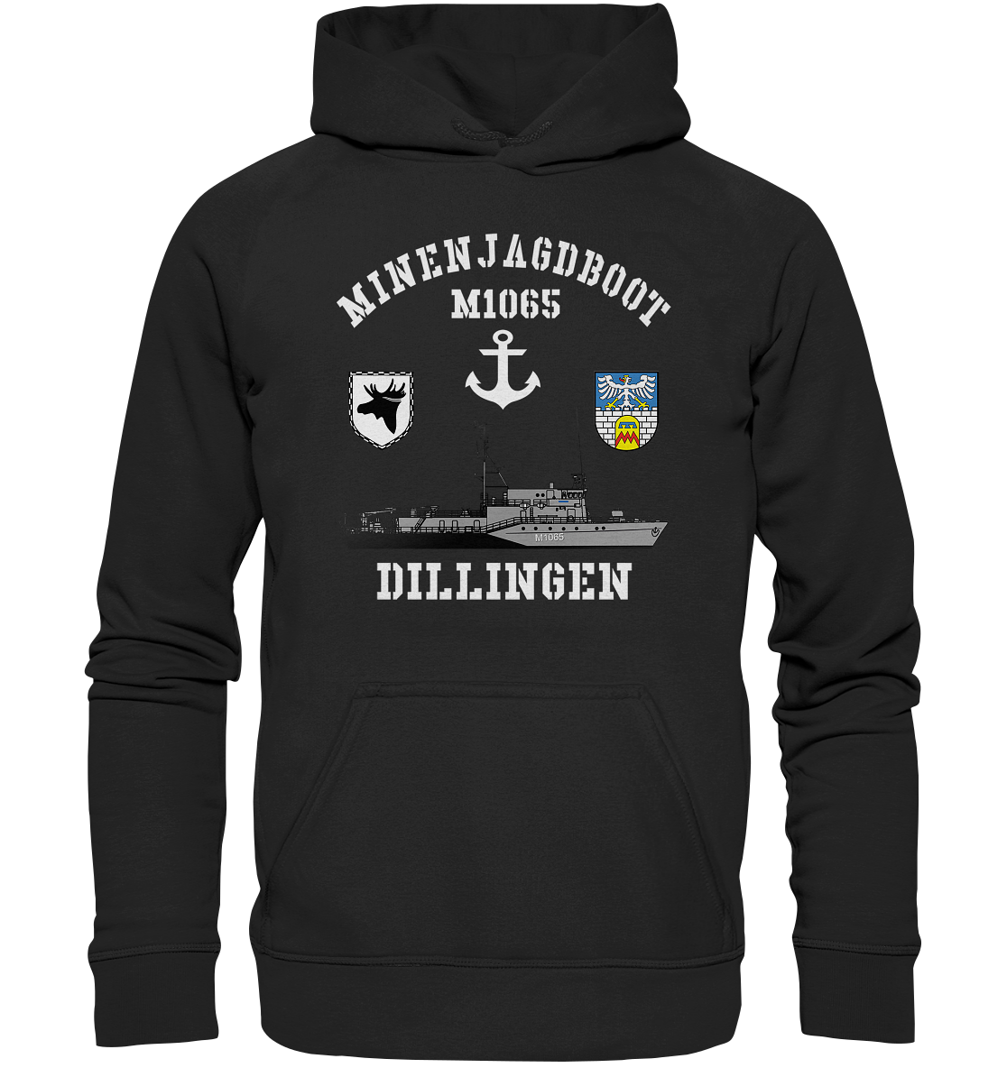 Mij.-Boot M1065 DILLINGEN Anker 3.MSG - Basic Unisex Hoodie XL