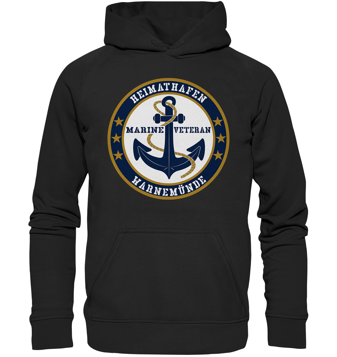 Marine Veteran Heimathafen WARNEMÜNDE - Basic Unisex Hoodie XL