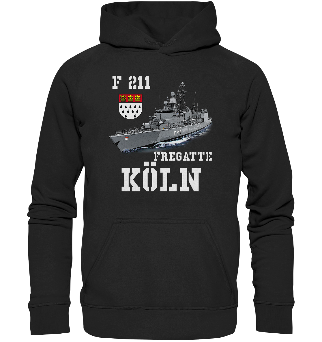 F211 Fregatte KÖLN - Basic Unisex Hoodie XL