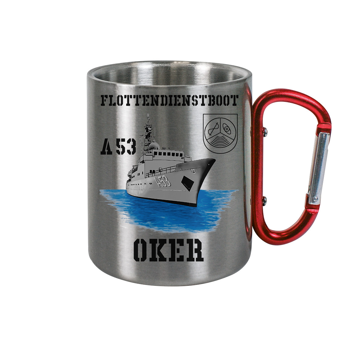FD-Boot A53 OKER - Edelstahl Tasse