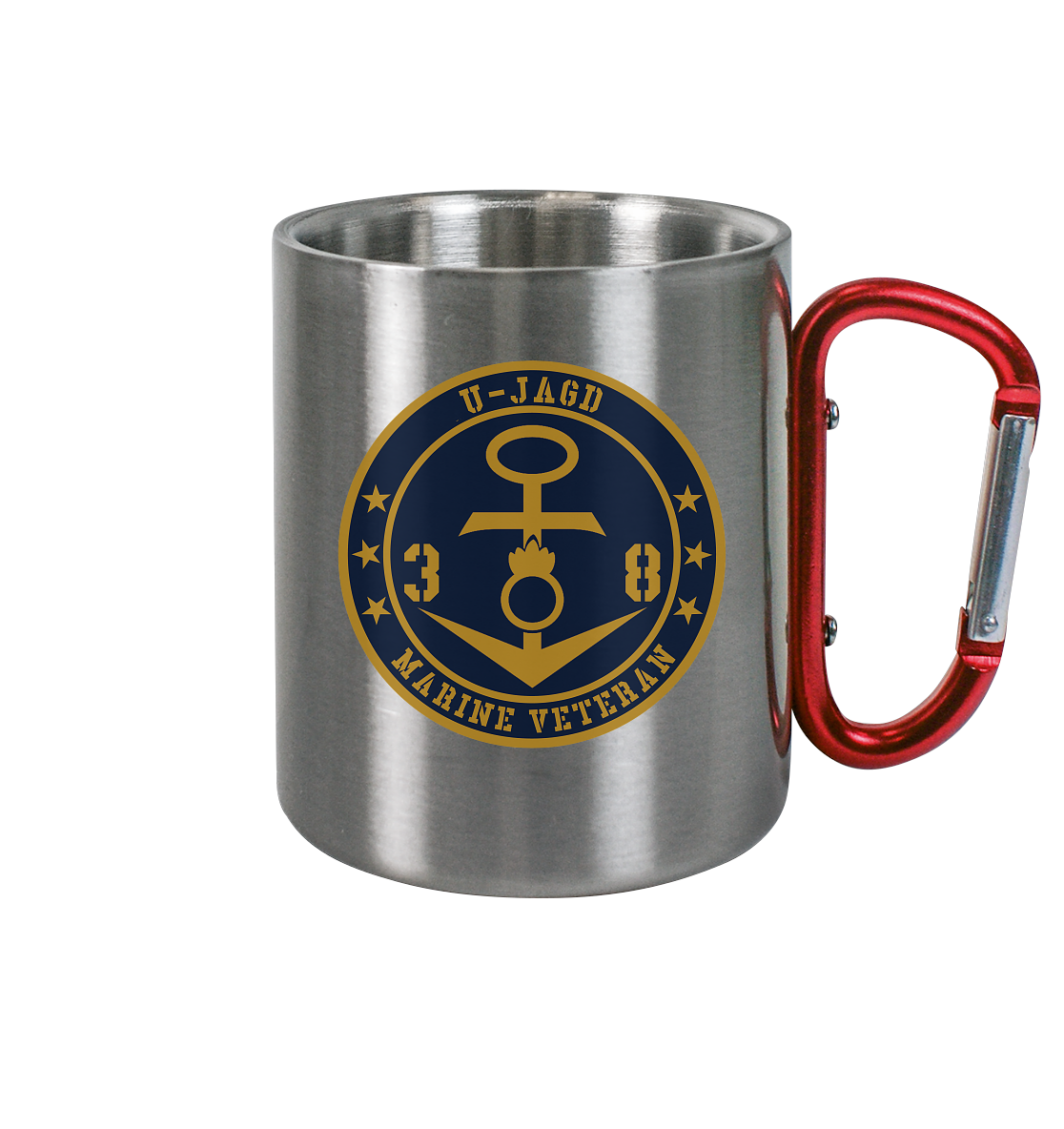 Marine Veteran 38er U-JAGD - Edelstahl Tasse