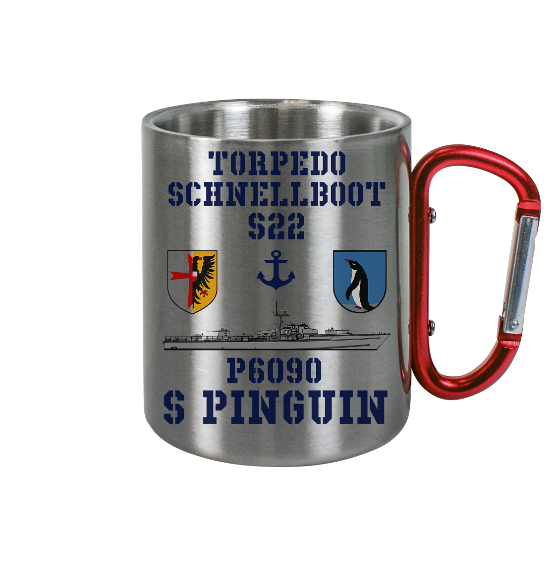 P6090 S22 PINGUIN Anker - Edelstahl Tasse