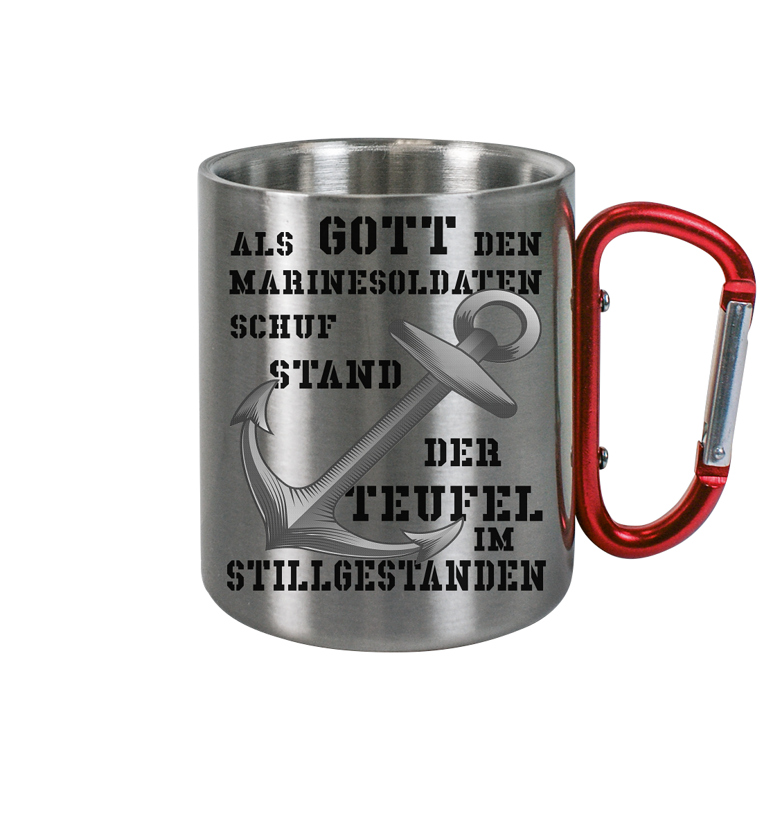 Als Gott den Marinesoldaten schuf.... - Edelstahl Tasse