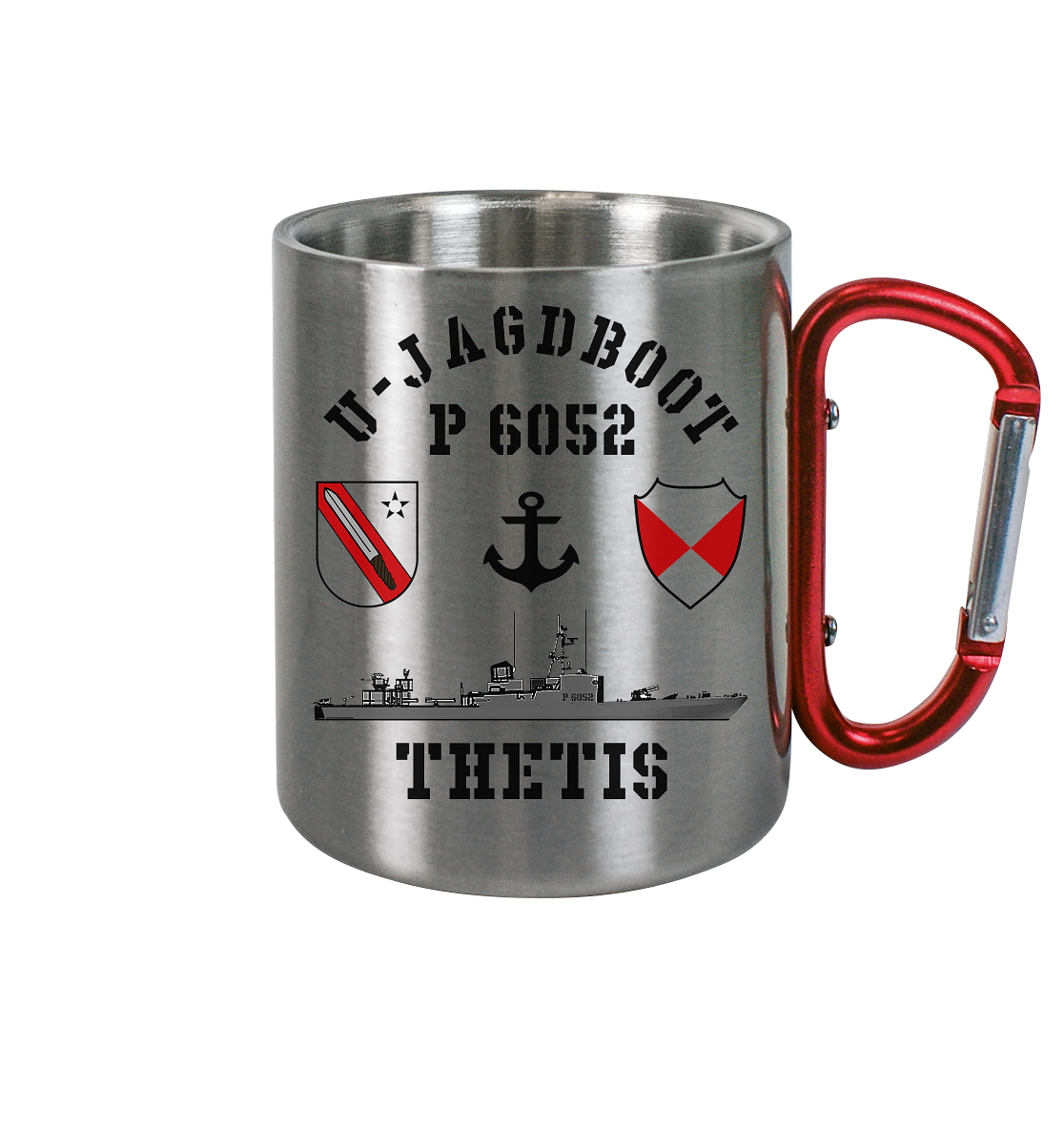 U-Jagdboot P6052 THETIS Anker - Edelstahl Tasse