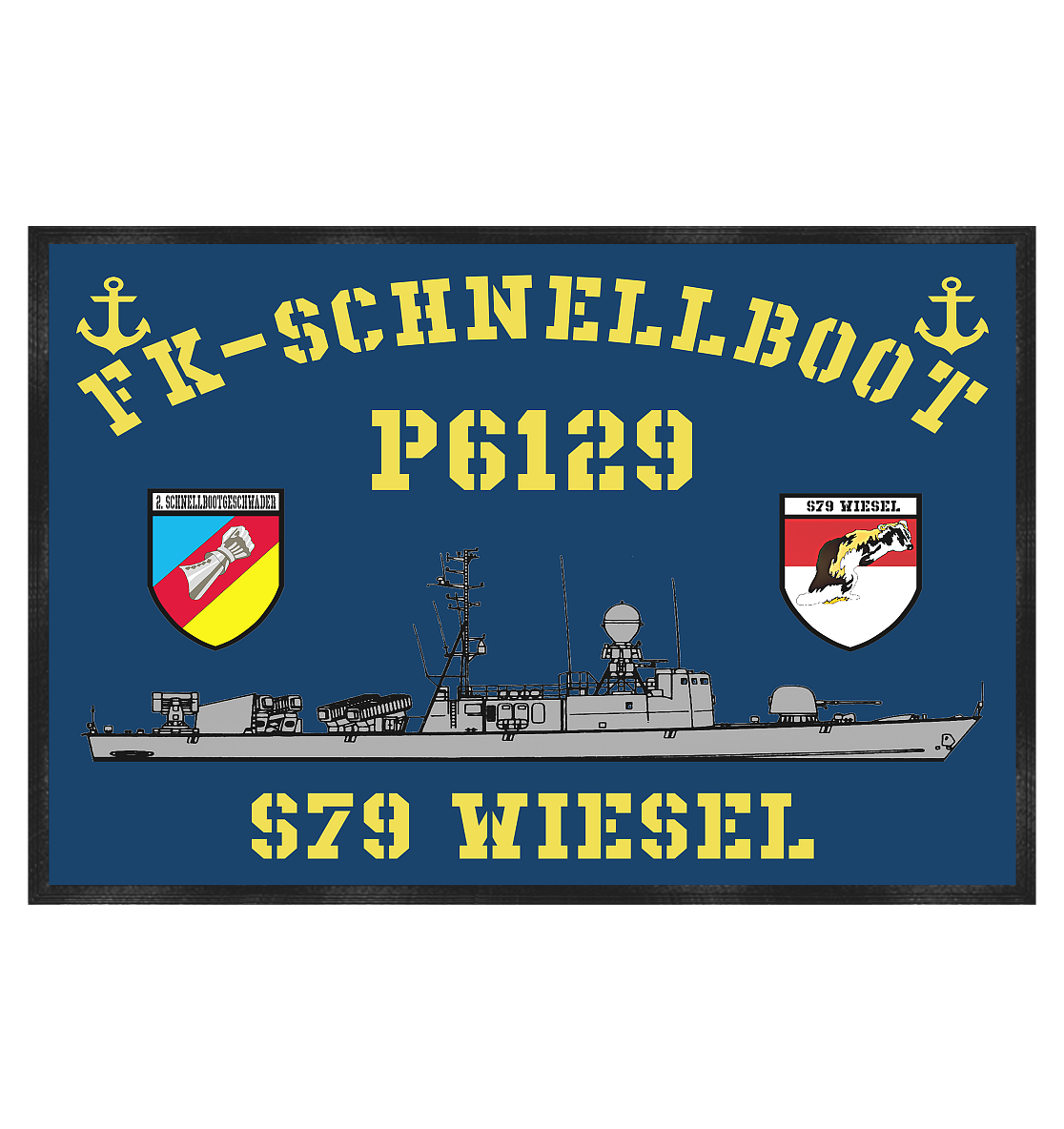 P6129 S79 WIESEL 2.SG - Fußmatte 60x40cm