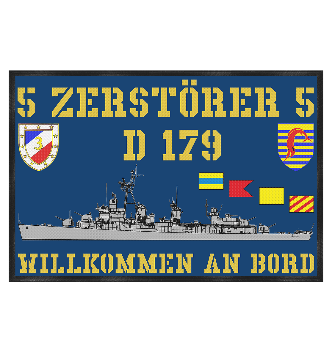 Fußmatte D179 ZERSTÖRER 5 - Fußmatte 60x40cm