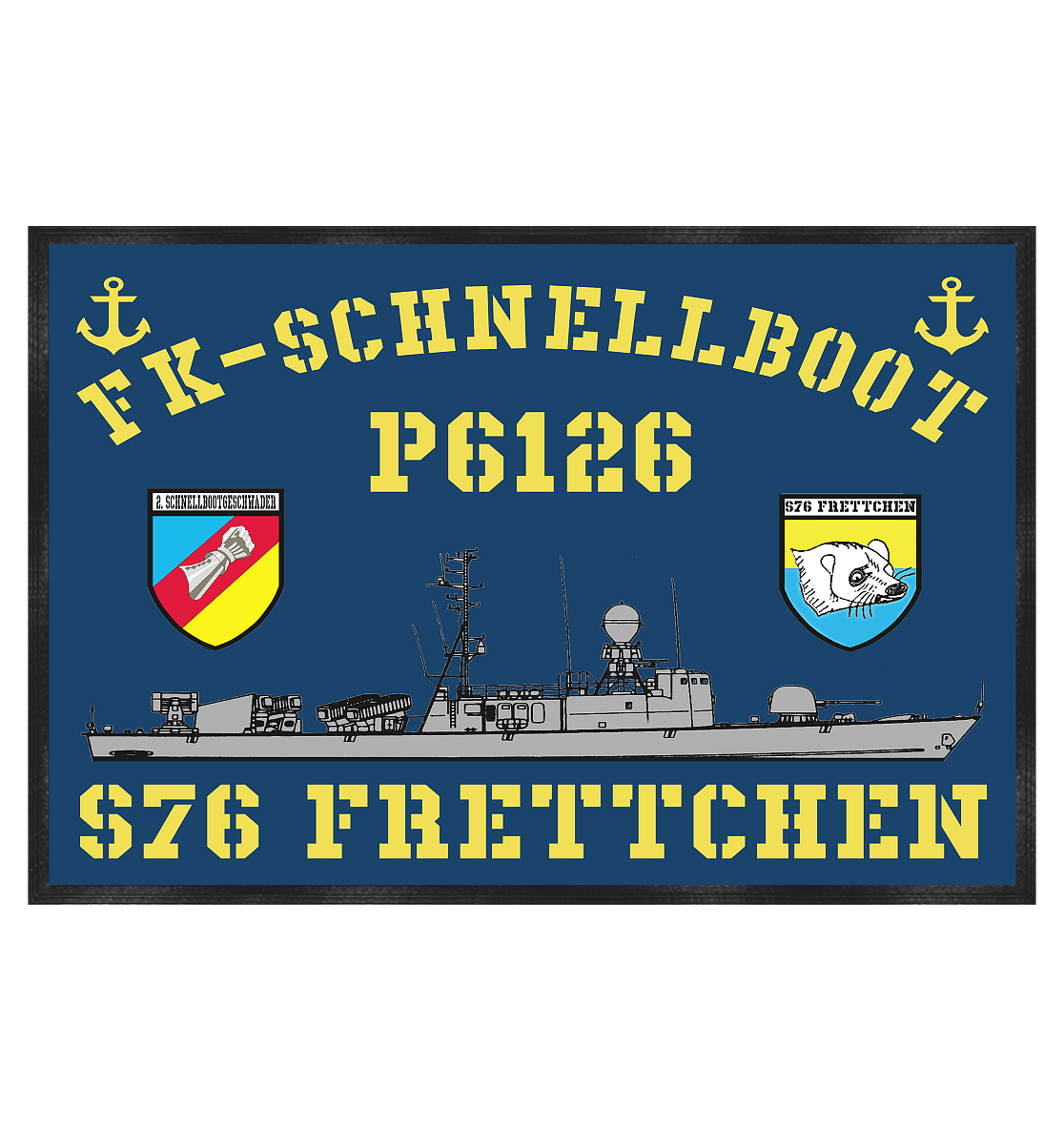 P6126 S76 FRETTCHEN 2.SG - Fußmatte 60x40cm