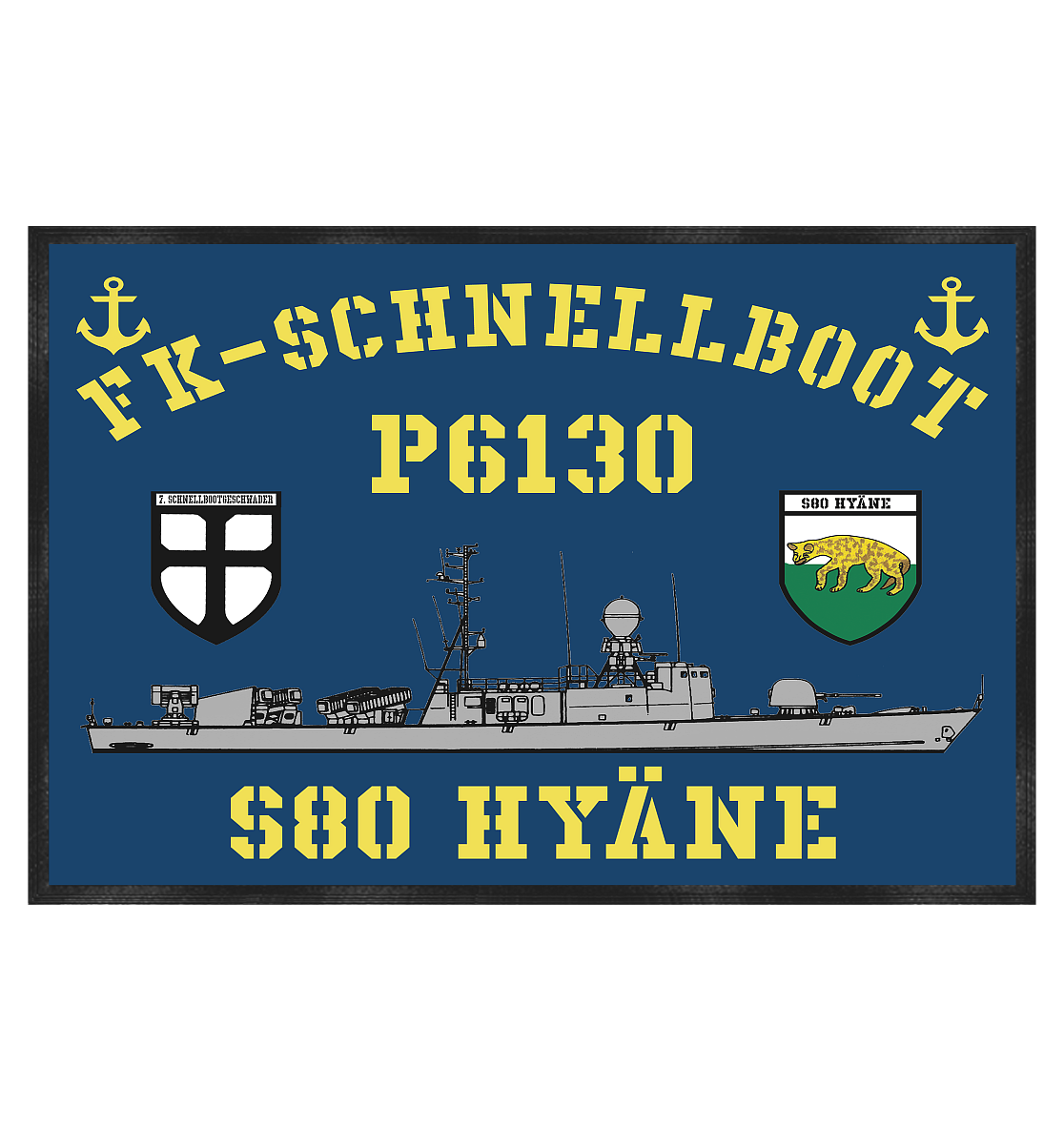 P6130 S80 HYÄNE 7.SG - Fußmatte 60x40cm