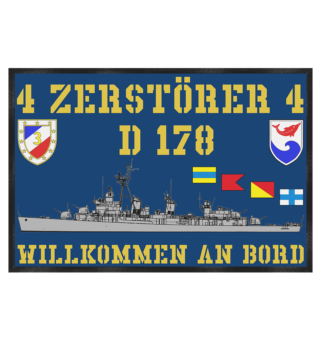 Fußmatte D178 ZERSTÖRER 4 - Fußmatte 60x40cm