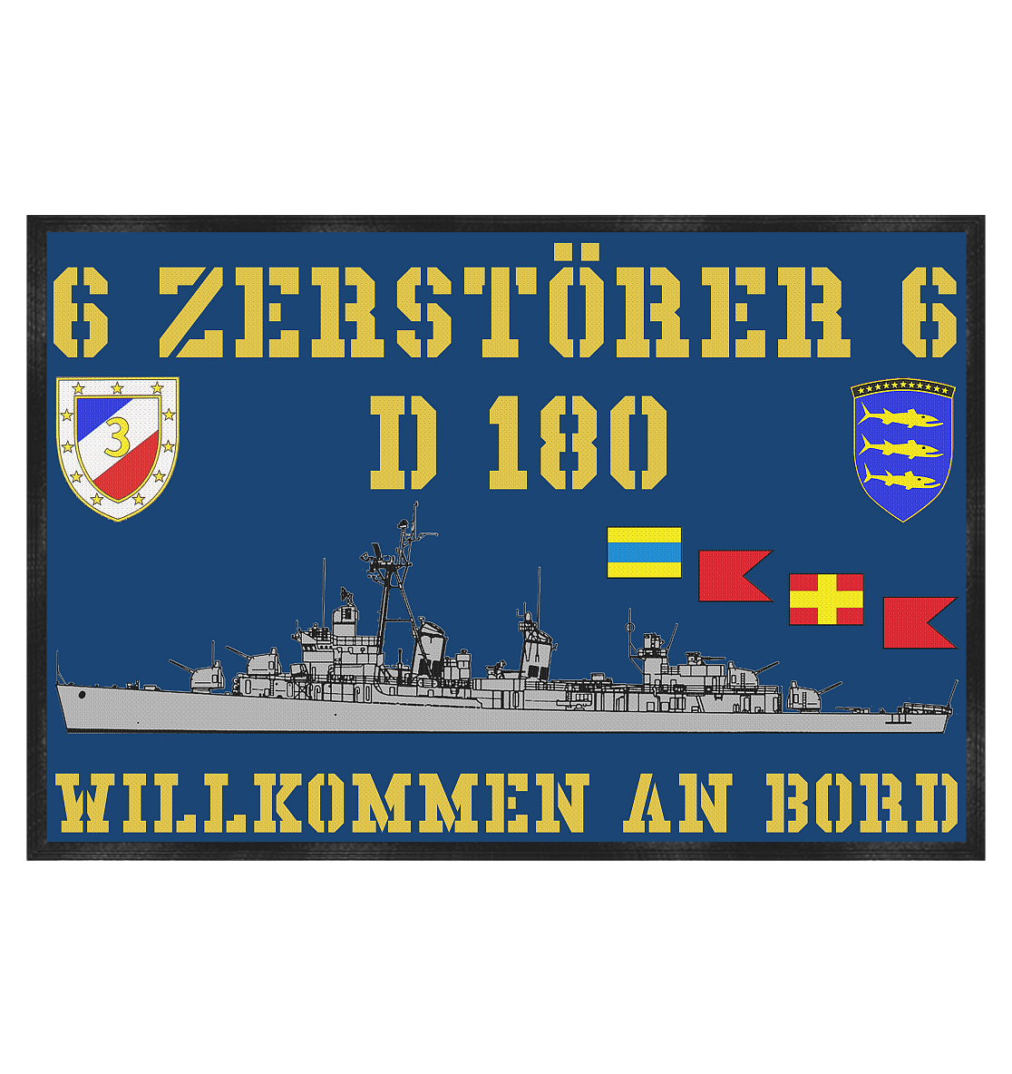 Fußmatte D180 ZERSTÖRER 6 - Fußmatte 60x40cm