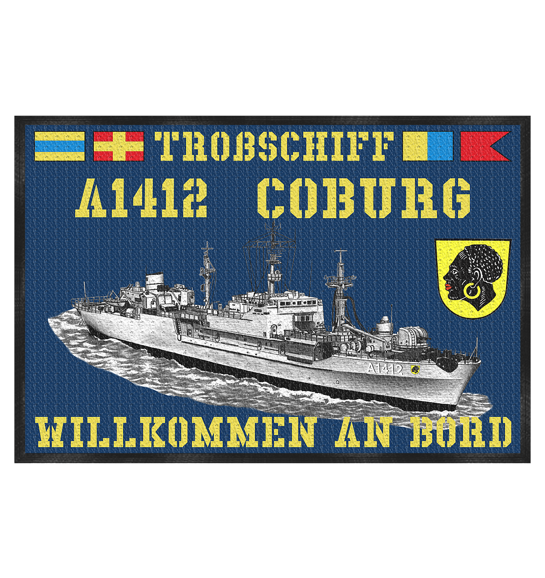 Troßschiff A1412 COBURG - Fußmatte 60x40cm