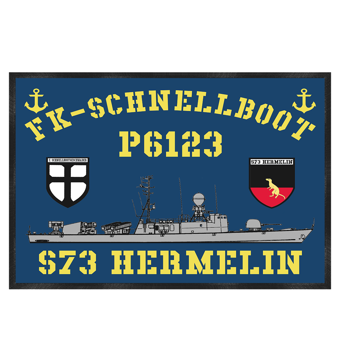 P6123 S73 HERMELIN 7.SG - Fußmatte 60x40cm