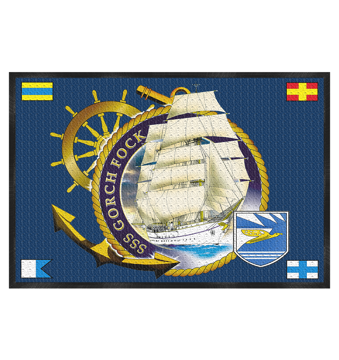 Segelschulschiff GORCH FOCK - Fußmatte 60x40cm