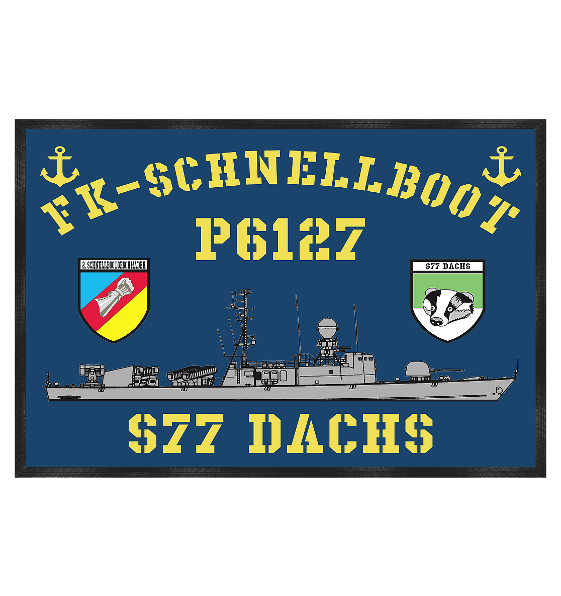 P6127 S77 DACHS 2.SG - Fußmatte 60x40cm