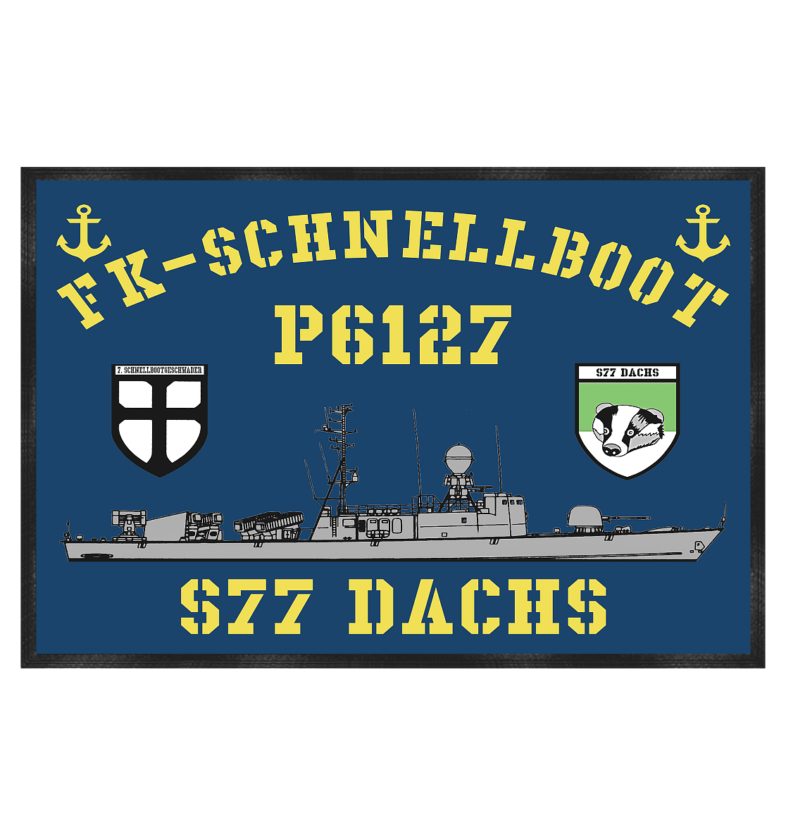 P6127 S77 DACHS 7.SG - Fußmatte 60x40cm