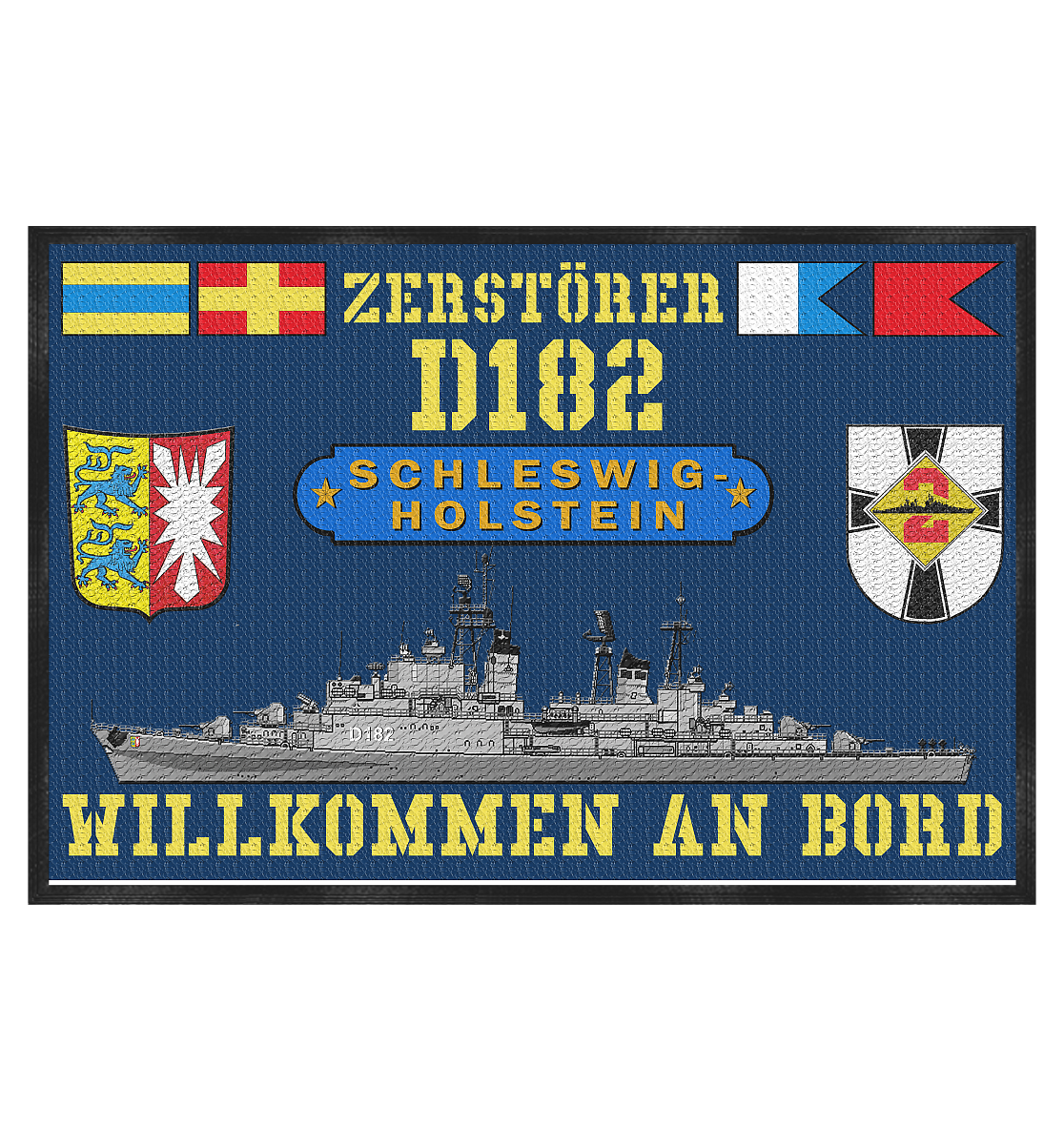 Zerstörer D182 SCHLESWIG-HOLSTEIN - Fußmatte 60x40cm