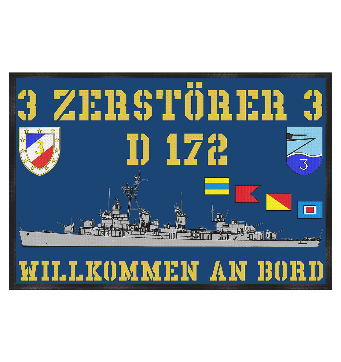 Fußmatte D172 ZERSTÖRER 3 - Fußmatte 60x40cm