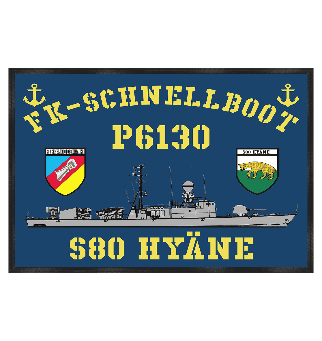 P6130 S80 Hyäne 2.SG - Fußmatte 60x40cm