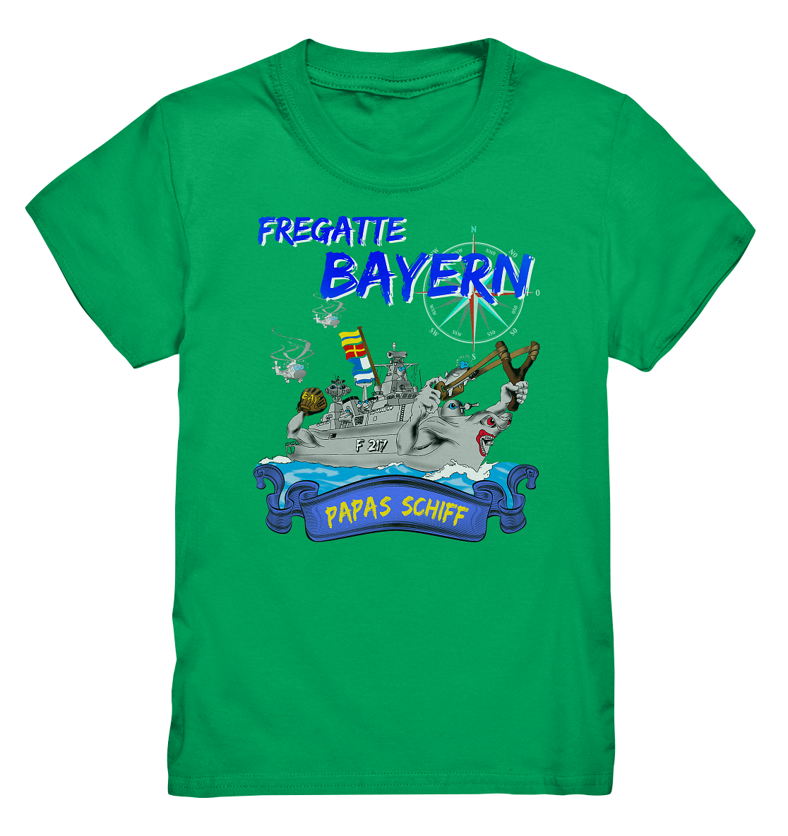 Fregatte F217 BAYERN Papas Schiff - Kids Premium Shirt