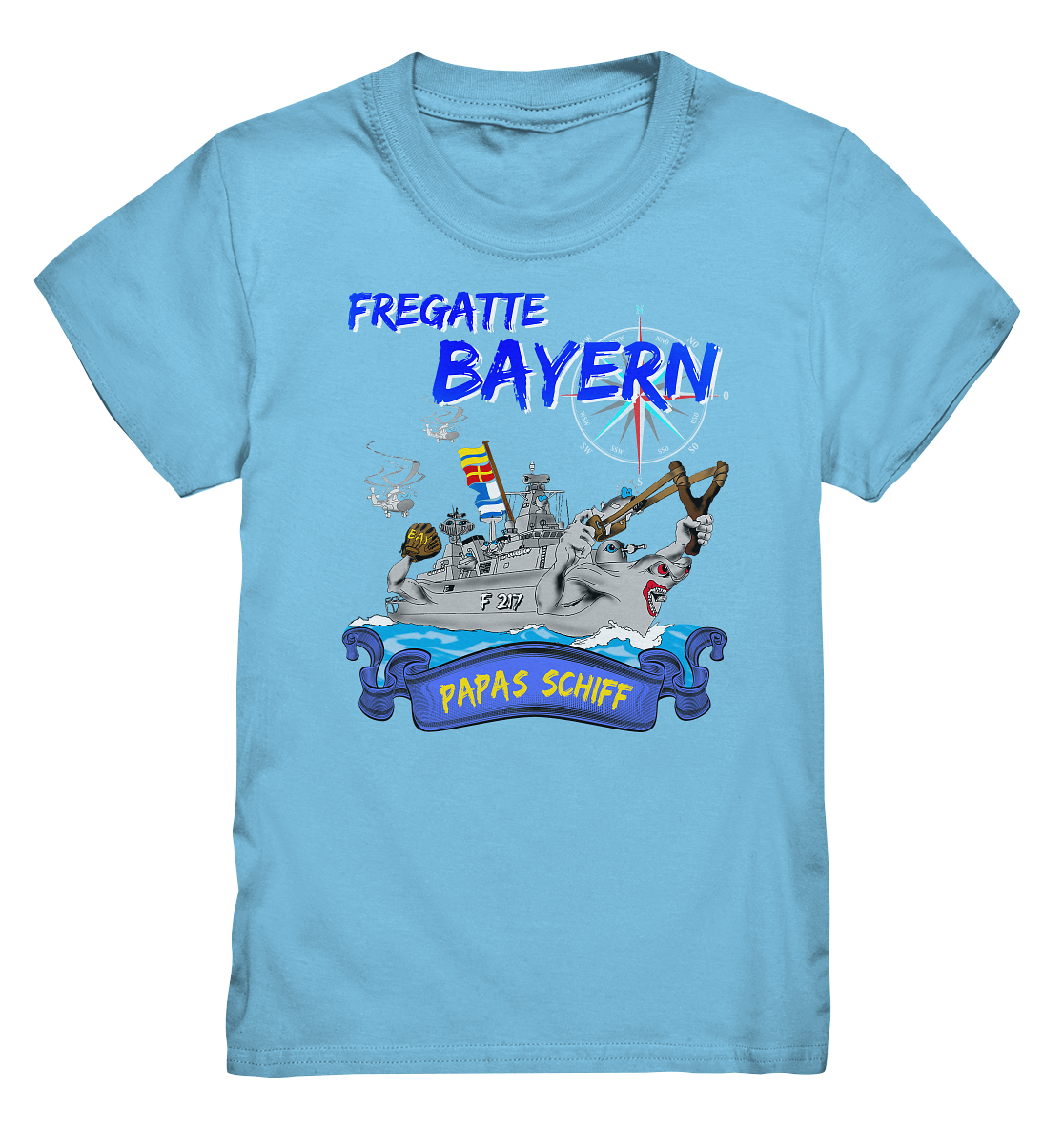 Fregatte F217 BAYERN Papas Schiff - Kids Premium Shirt