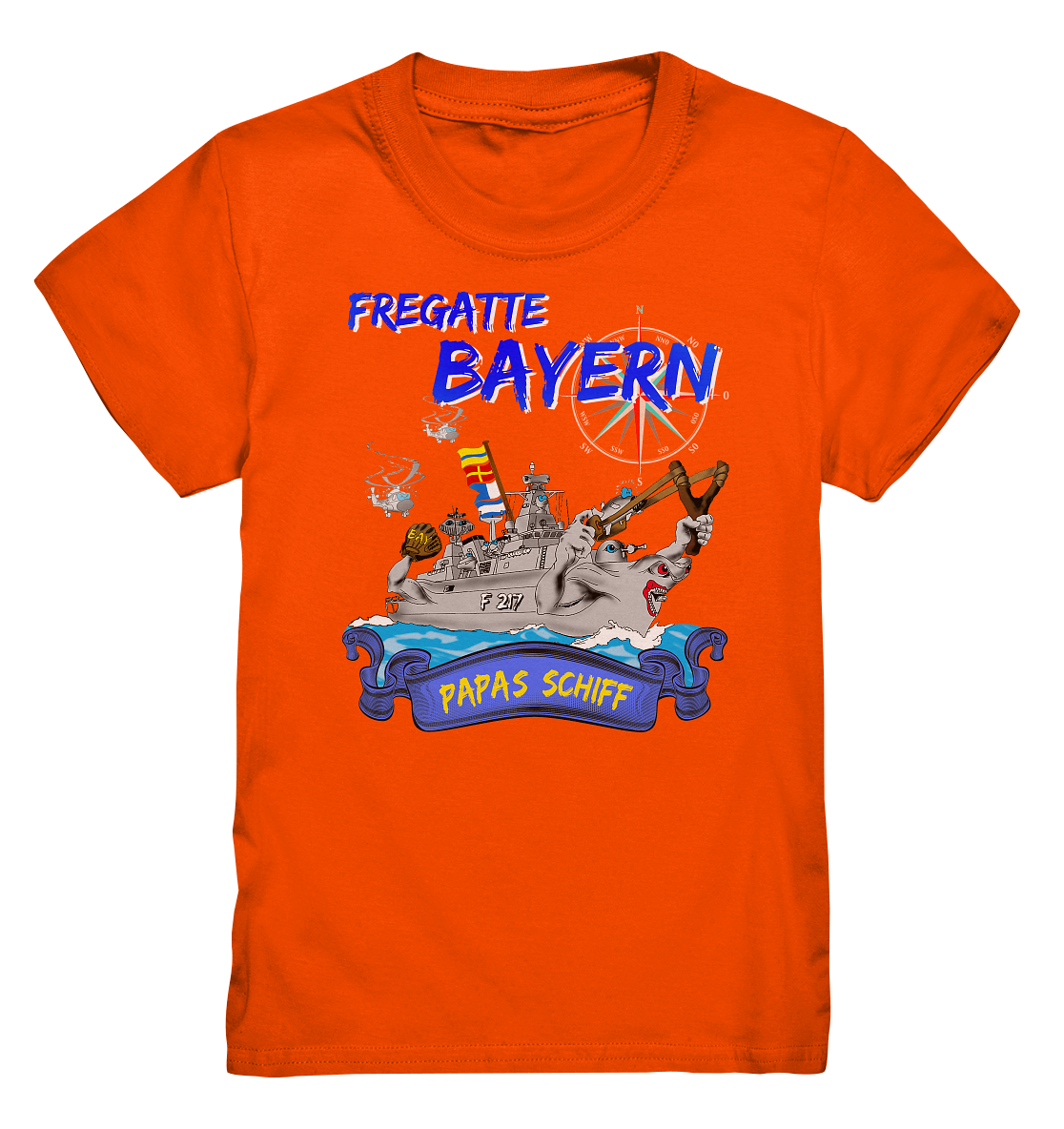 Fregatte F217 BAYERN Papas Schiff - Kids Premium Shirt