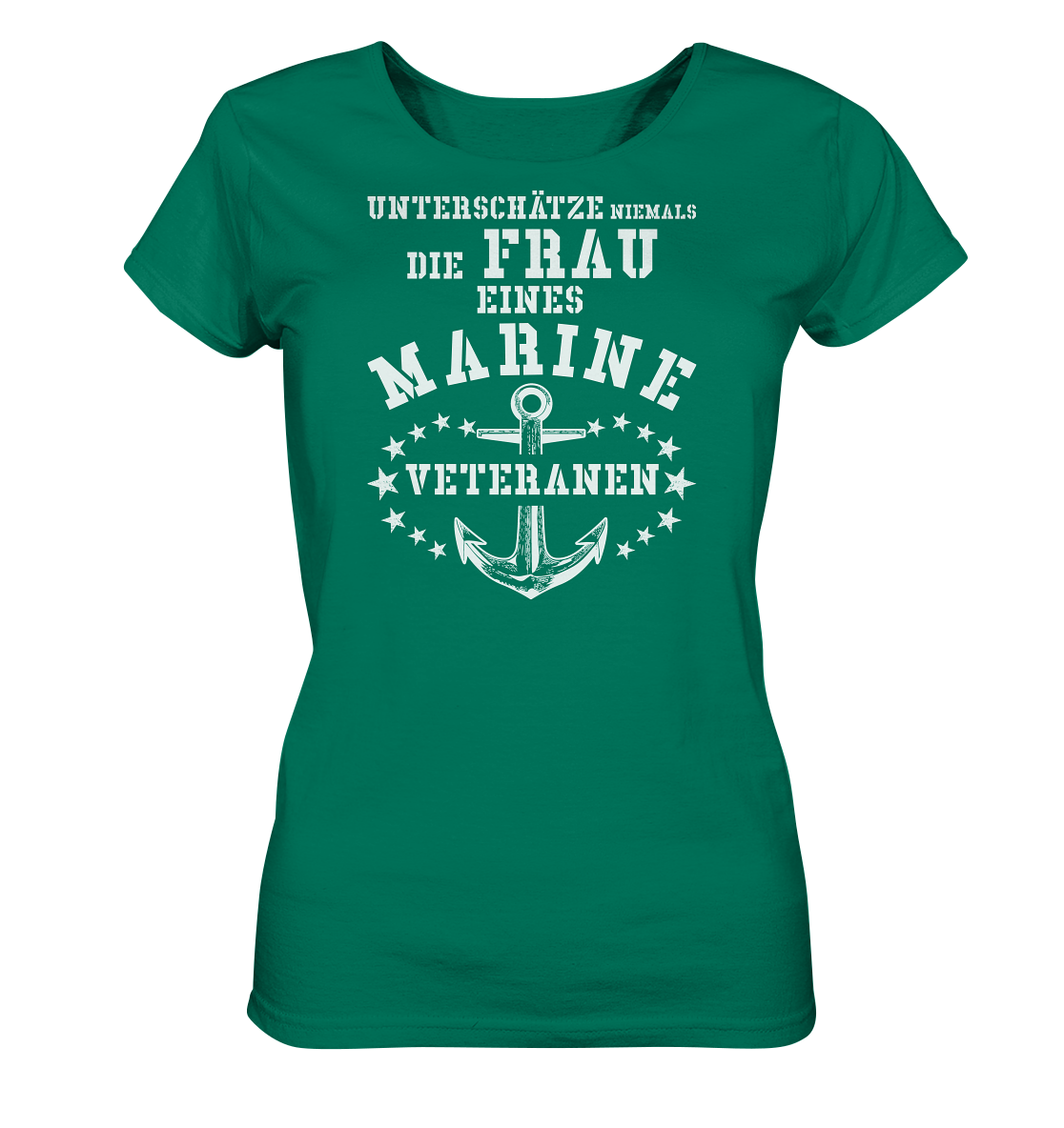 Unterschätze niemals die Frau.... - Ladies Organic Shirt
