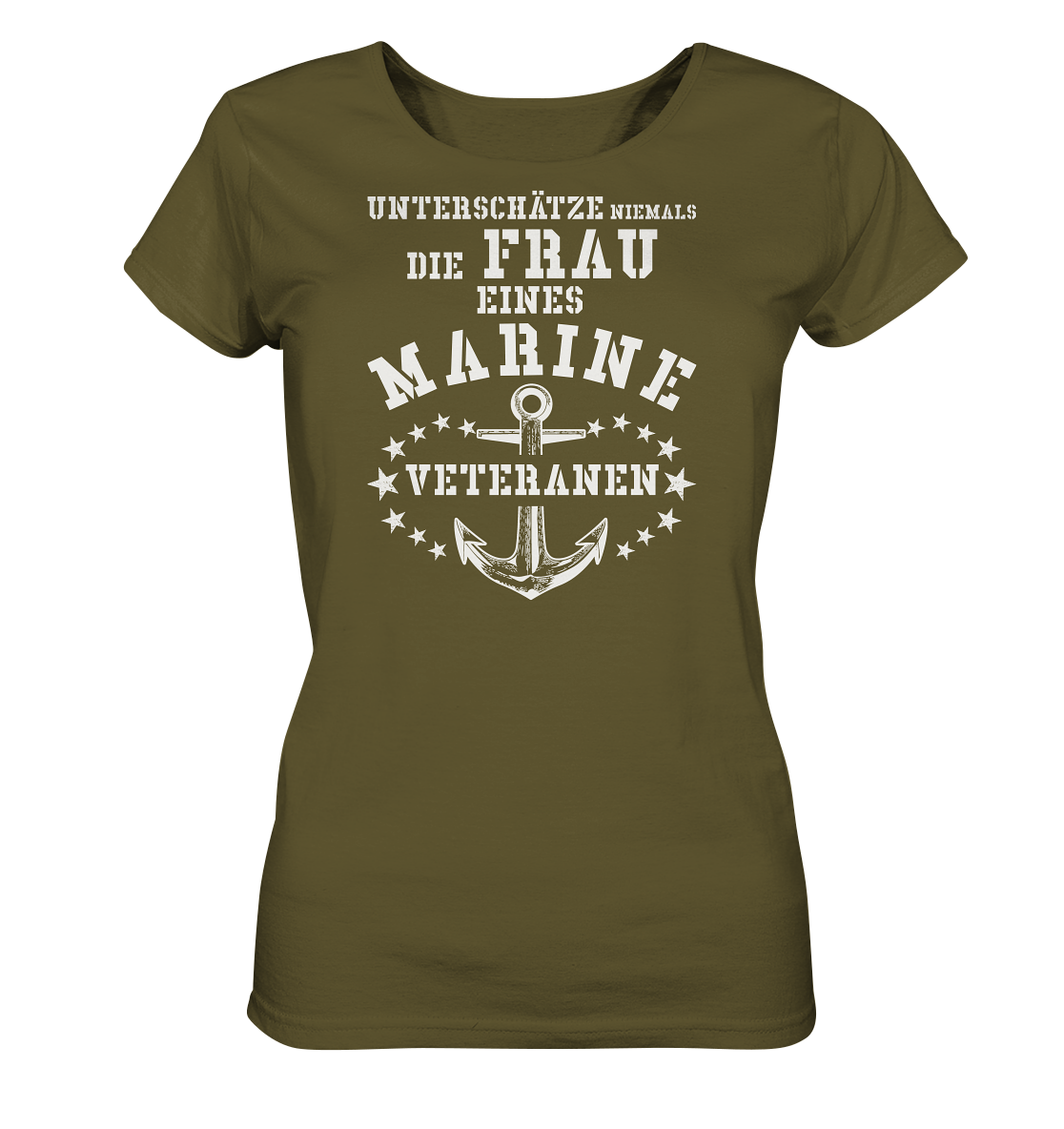 Unterschätze niemals die Frau.... - Ladies Organic Shirt
