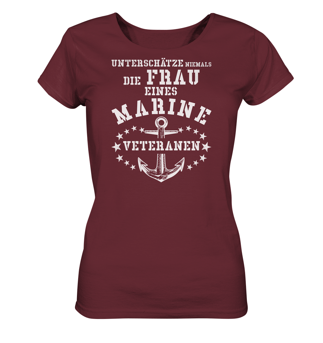 Unterschätze niemals die Frau.... - Ladies Organic Shirt